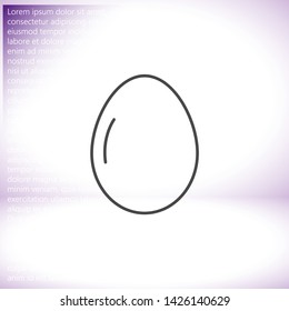 Vector icon eggs 10 EPS . Lorem Ipsum Illustration design
