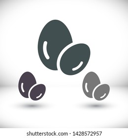 Vector icon eggs 10 EPS . Lorem Ipsum Illustration design