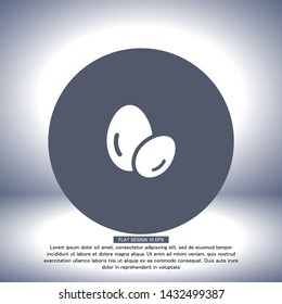Vector icon eggs 10 EPS . Lorem Ipsum Illustration design