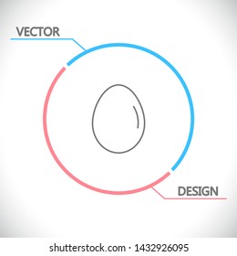Vector icon eggs 10 EPS . Lorem Ipsum Illustration design