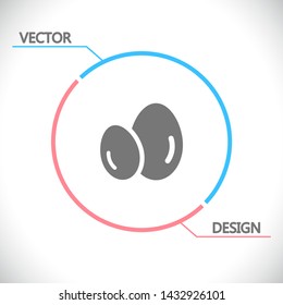 Vector icon eggs 10 EPS . Lorem Ipsum Illustration design