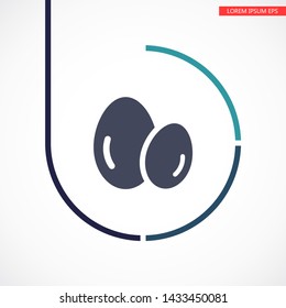 Vector icon eggs 10 EPS . Lorem Ipsum Illustration design