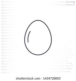 Vector icon eggs 10 EPS . Lorem Ipsum Illustration design
