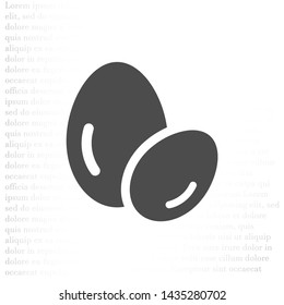 Vector icon eggs 10 EPS . Lorem Ipsum Illustration design