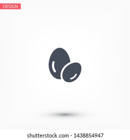 Vector icon eggs 10 EPS . Lorem Ipsum Illustration design