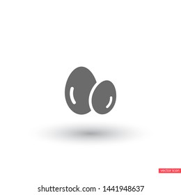 Vector icon eggs 10 EPS . Lorem Ipsum Illustration design
