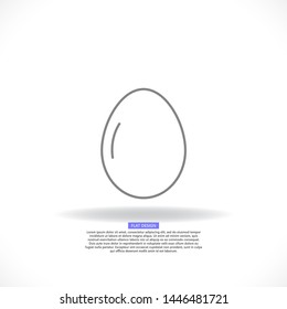 Vector icon eggs 10 EPS . Lorem Ipsum Illustration design