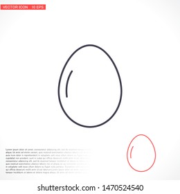Vector icon eggs 10 EPS . Lorem Ipsum Illustration design