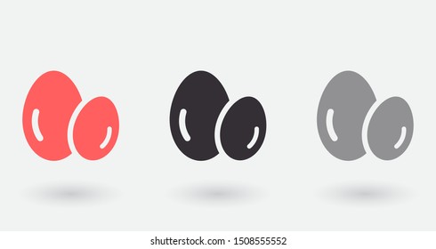 Vector icon eggs 10 EPS . Lorem Ipsum Illustration design