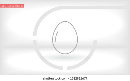 Vector icon eggs 10 EPS . Lorem Ipsum Illustration design