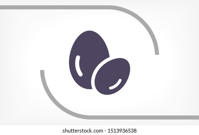 Vector icon eggs 10 EPS . Lorem Ipsum Illustration design