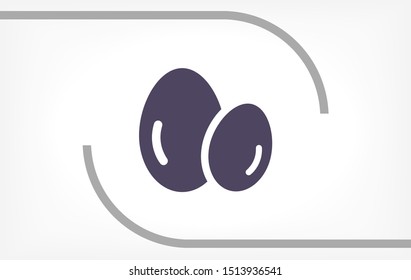 Vector icon eggs 10 EPS . Lorem Ipsum Illustration design