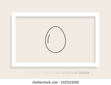 Vector icon eggs 10 EPS . Lorem Ipsum Illustration design