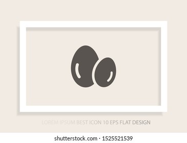 Vector icon eggs 10 EPS . Lorem Ipsum Illustration design