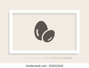 Vector icon eggs 10 EPS . Lorem Ipsum Illustration design