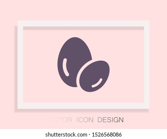 Vector icon eggs 10 EPS . Lorem Ipsum Illustration design