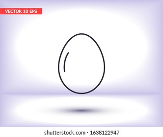 Vector icon eggs 10 EPS . Lorem Ipsum Illustration design