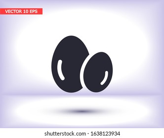 Vector icon eggs 10 EPS . Lorem Ipsum Illustration design