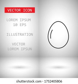 Vector icon eggs 10 EPS . Lorem Ipsum Illustration design
