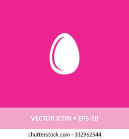 Vector Icon of eggs on Magenta Background. Eps.10.