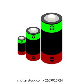 vector icon electric battery, rechargeable battery