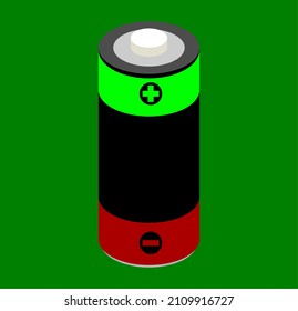 batería eléctrica de icono vector, batería recargable
