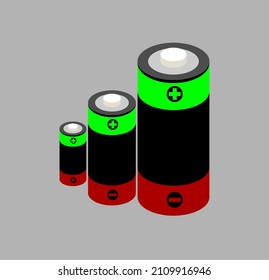 batería eléctrica de icono vector, batería recargable