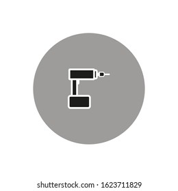 vector icon, with electric screwdriver shape