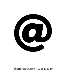 En el icono vector. Símbolo de correo electrónico aislado Ilustración vectorial EPS 10