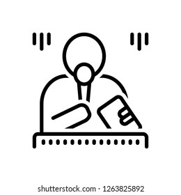 Vector icon for emcee