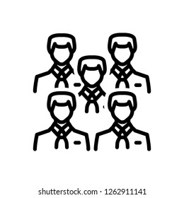 Vector icon for employees