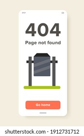 Vector icon of empty garbage can. Public utilities, waste management, trash bin. Garbage collectors concept. Can be used for topics like environment, sanitation, urban services