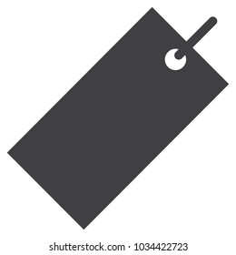 Vector icon empty sale tag. Price sticker or sale label