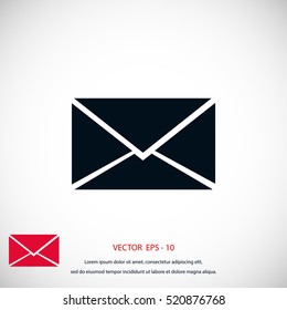 Vector icon Envelope, flat design best vector icon
