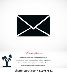 Vector icon Envelope, flat design best vector icon