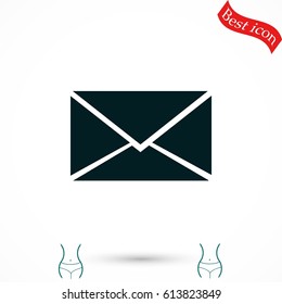 Vector icon Envelope, flat design best