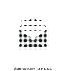 vector icon envelope
in halftone