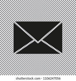 vector icon envelope on a transparent background