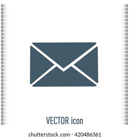 Vector icon Envelope with paper sheet - concept of email