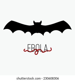 Vector icon epidemic Ebola virus 