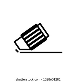 Vector icon for eraser