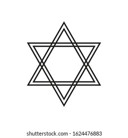 vector icon, esoteric pentagram symbol