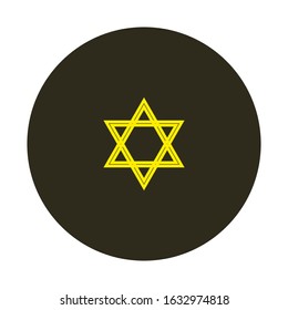 vector icon, esoteric pentagram symbol