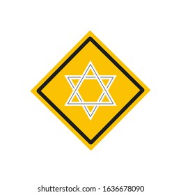 vector icon, esoteric pentagram symbol