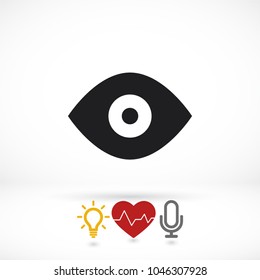 Vector icon eye 10 EPS