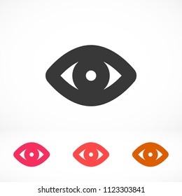 Vector icon eye 10 EPS