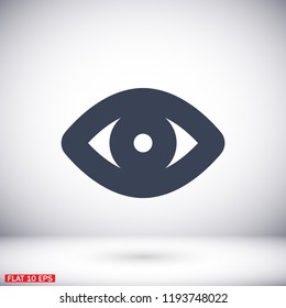 Vector icon eye 10 EPS