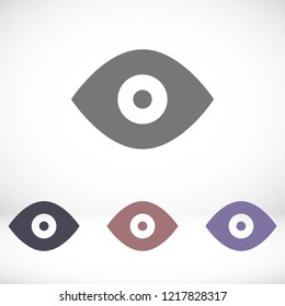 Vector icon eye 10 EPS