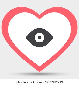 Vector icon eye 10 EPS