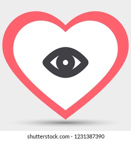 Vector icon eye 10 EPS